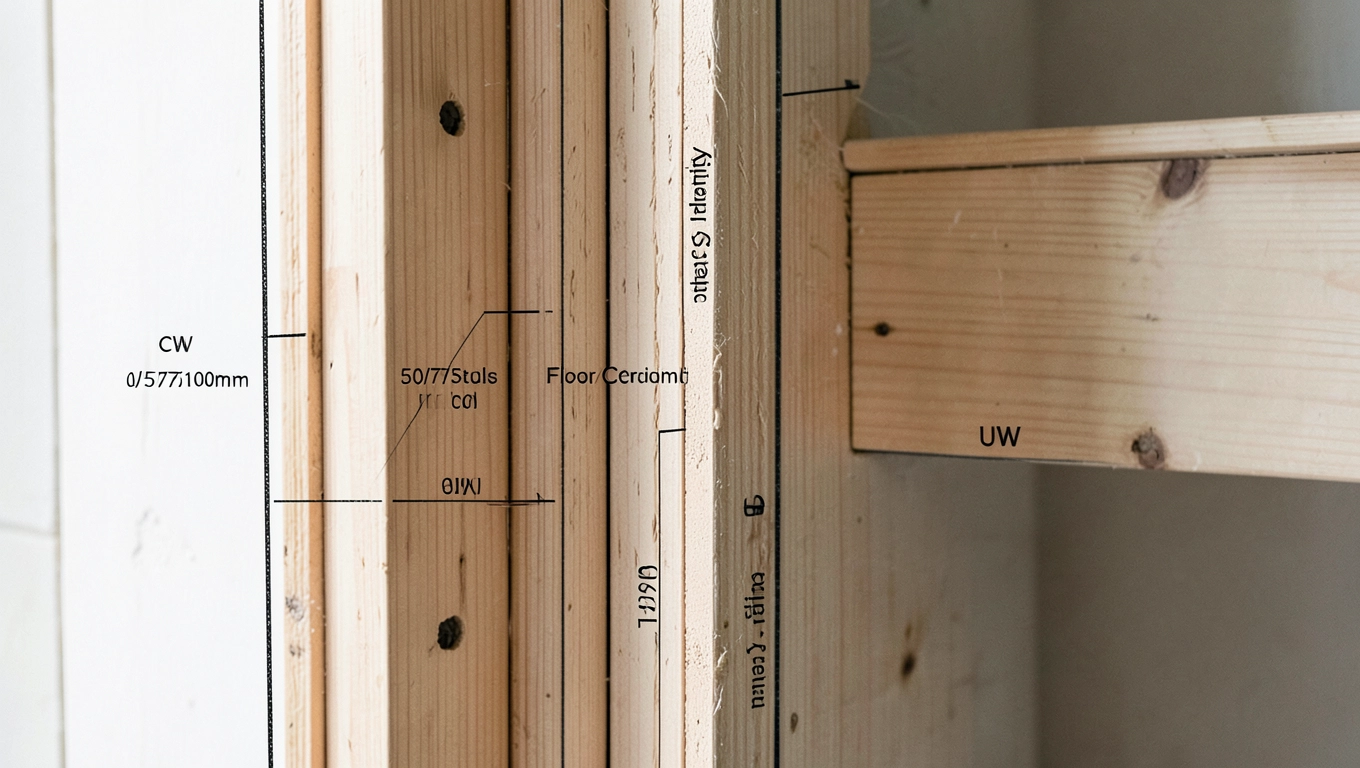 Profile CW UW CD do stelaża z drzwiami