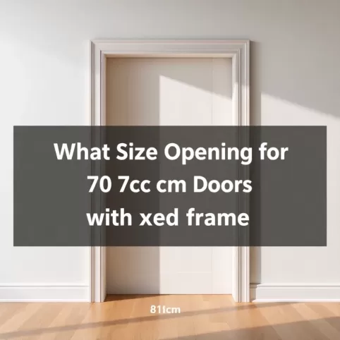 Jaki Otwór Pod Drzwi 70 Z Ościeżnicą Stałą