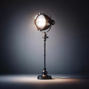 lampa stojąca styl industrialny