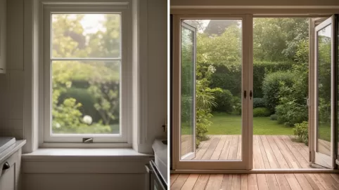 Przebudowa okna na drzwi tarasowe